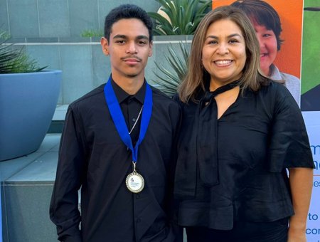 CIS alum with Cecilia Lee