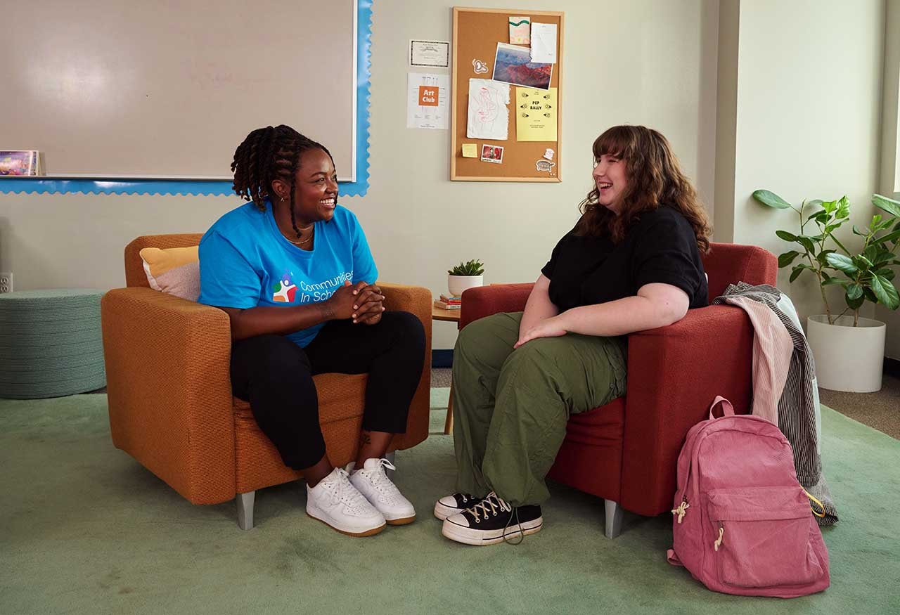 CIS Site Coordinator Deanna and Student Zoe