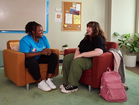 CIS Site Coordinator Deanna and Student Zoe