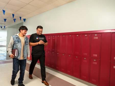 CIS Site Coordinator Marco and Alumnus Esteban